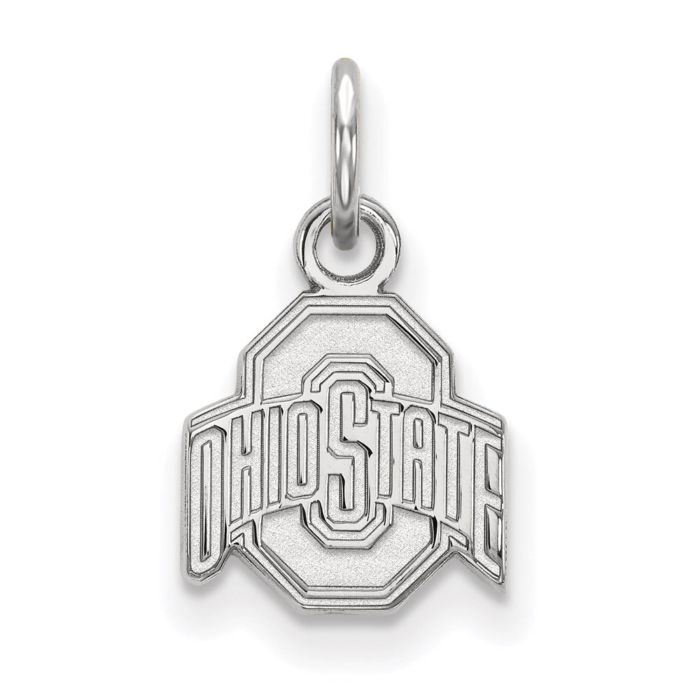 14K White Gold Logoart The Ohio State University Extra Small Pendant