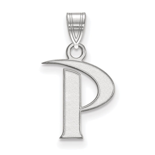 14K White Gold Logoart Pepperdine University Letter P Small Pendant