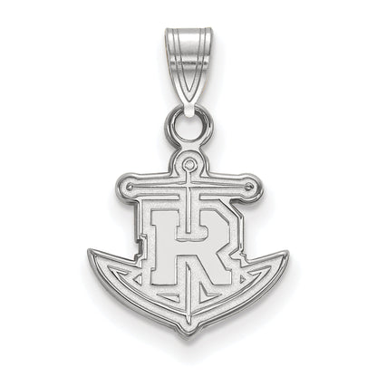 Sterling Silver Rhodium Plated Logoart Rollins College Anchor Small Pendant