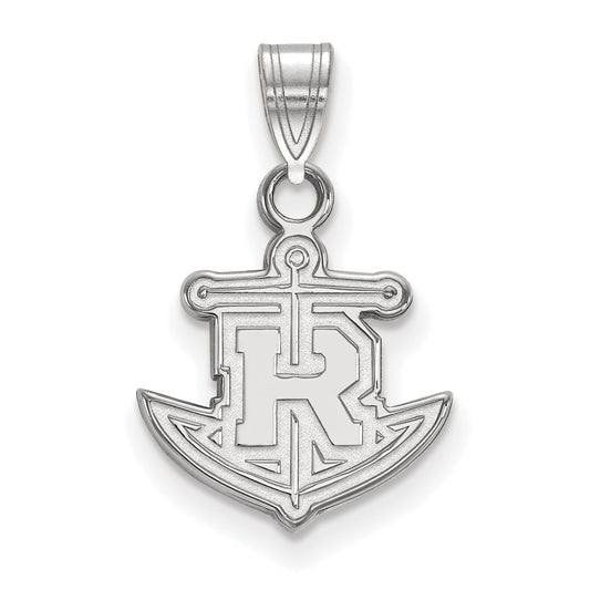 Sterling Silver Rhodium Plated Logoart Rollins College Anchor Small Pendant