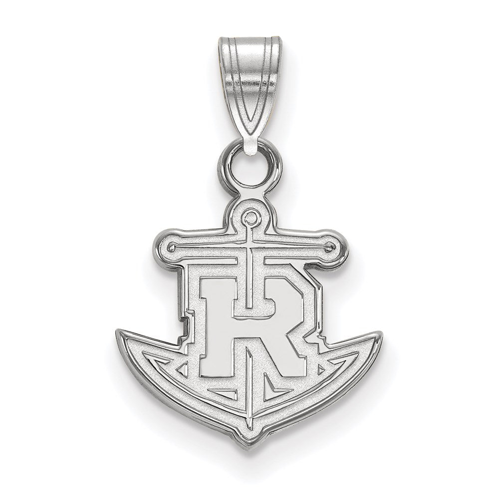 10K White Gold Logoart Rollins College Anchor Small Pendant