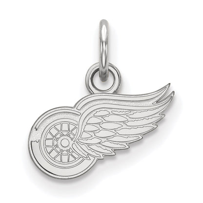 10K White Gold Nhl Logoart Detroit Red Wings Extra Small Pendant