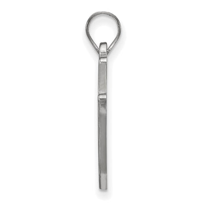 10K White Gold Logoart Southern University Jaguars Large Pendant