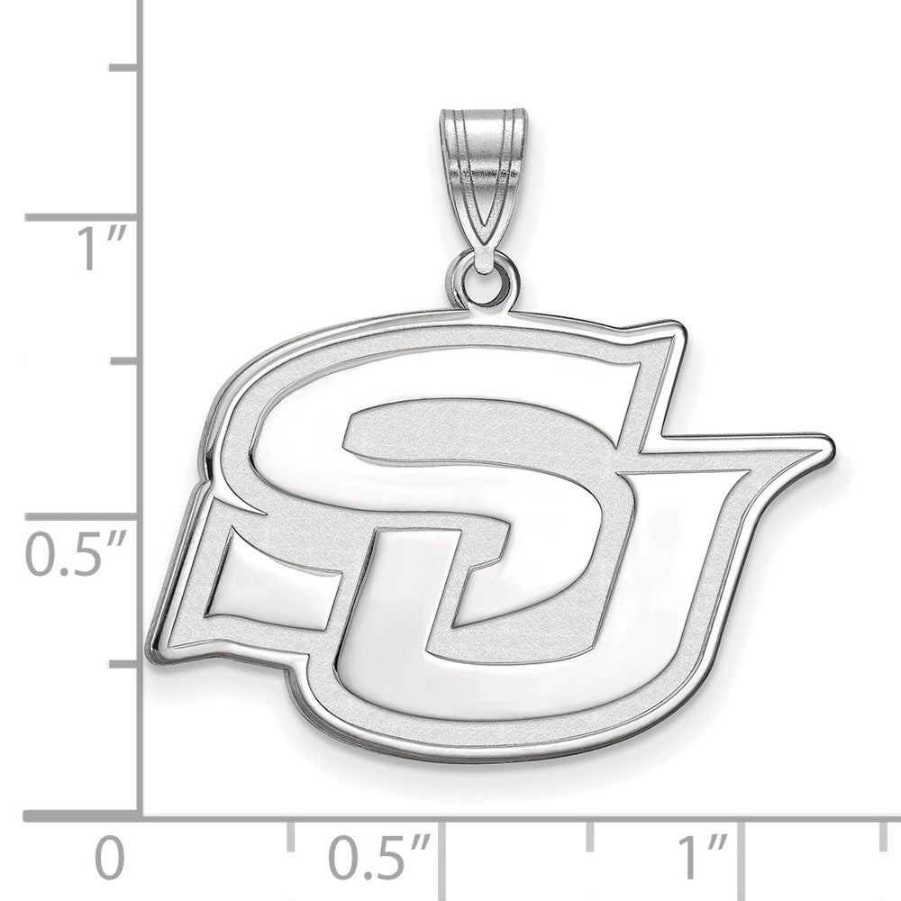 10K White Gold Logoart Southern University Jaguars Large Pendant