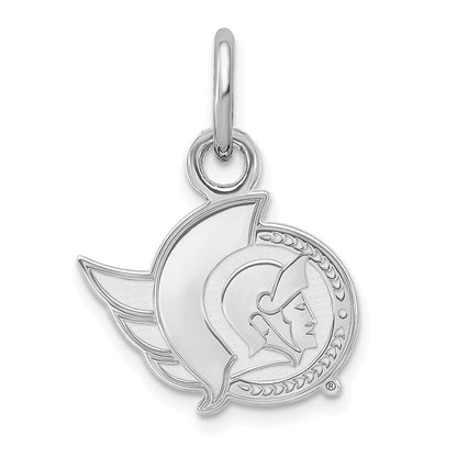 10K White Gold Nhl Logoart Ottawa Senators Extra Small Pendant