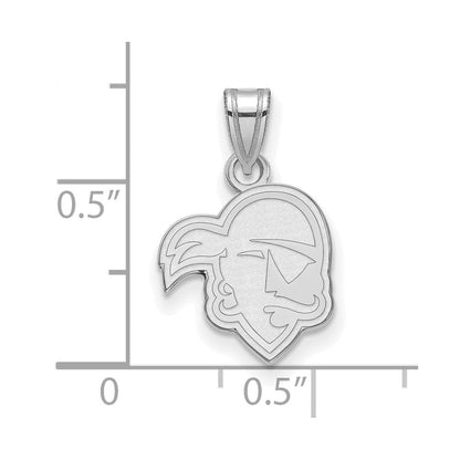 10K White Gold Logoart Seton Hall University Pirate Small Pendant