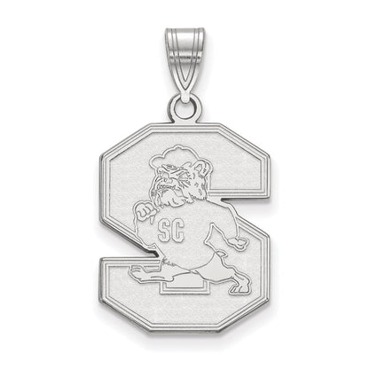 10K White Gold Logoart South Carolina State University Large Pendant