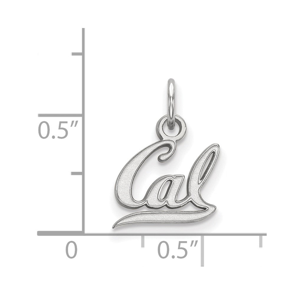 10K White Gold Logoart University Of California Berkeley Extra Small Pendant