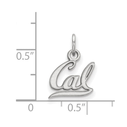 10K White Gold Logoart University Of California Berkeley Extra Small Pendant