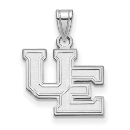 10K White Gold Logoart University Of Evansville Purple Aces Small Pendant