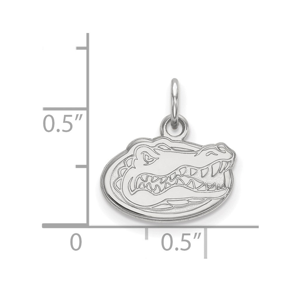 14K White Gold Logoart University Of Florida Gator Extra Small Pendant