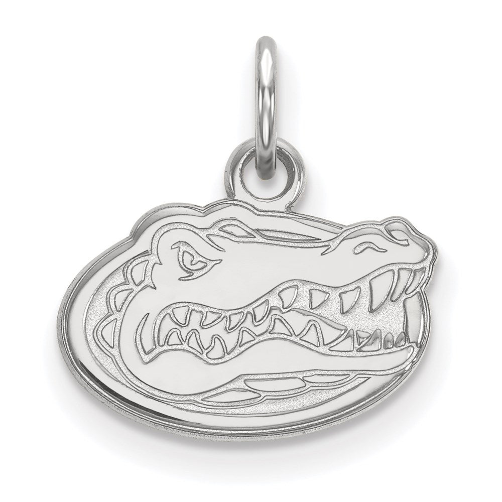 14K White Gold Logoart University Of Florida Gator Extra Small Pendant