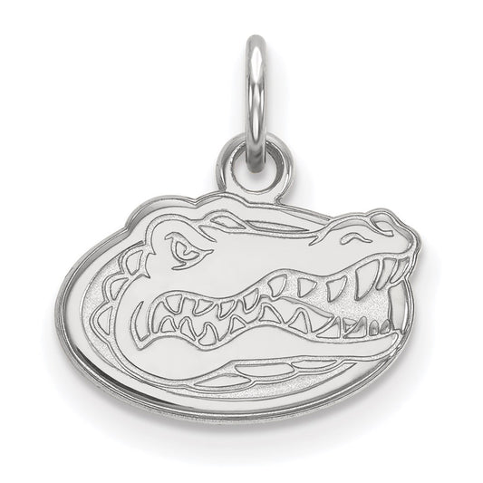 14K White Gold Logoart University Of Florida Gator Extra Small Pendant