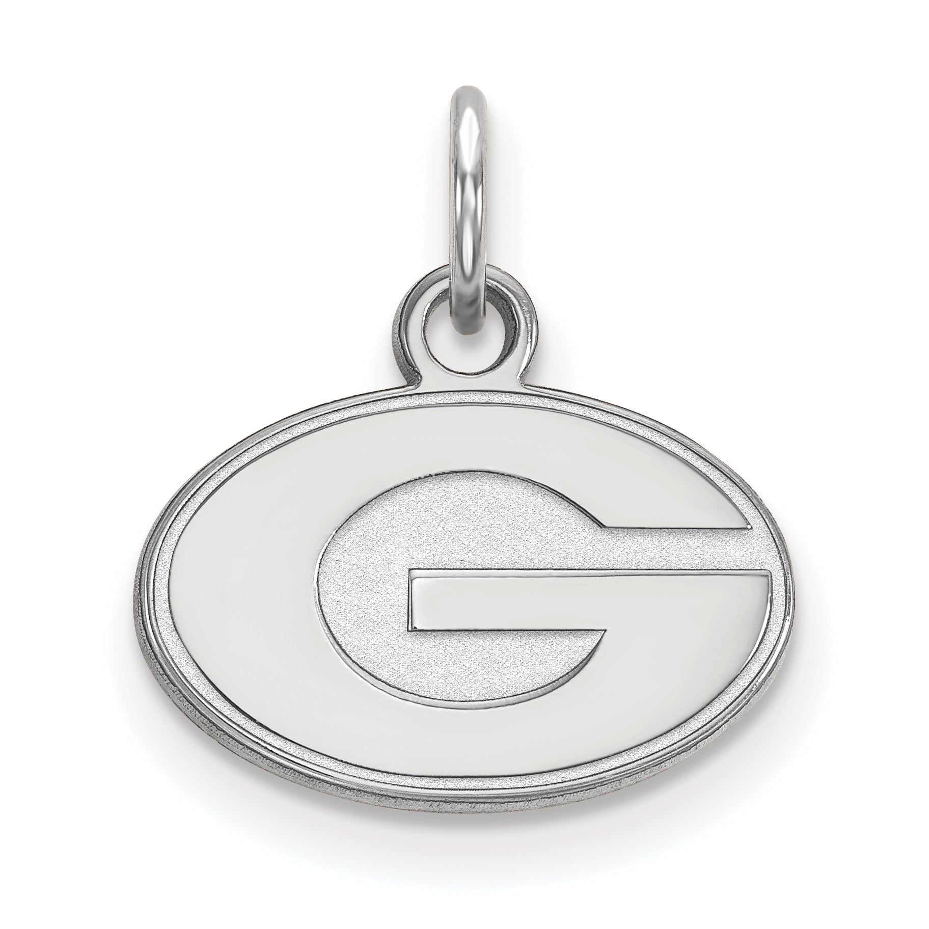 Sterling Silver Rhodium Plated Logoart University Of Georgia Letter G Extra Small Pendant