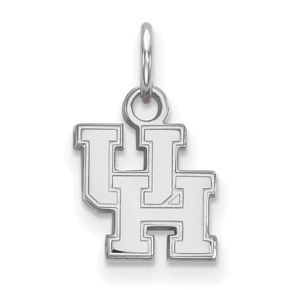 10K White Gold Logoart University Of Houston U H Extra Small Pendant