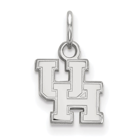 14K White Gold Logoart University Of Houston U H Extra Small Pendant