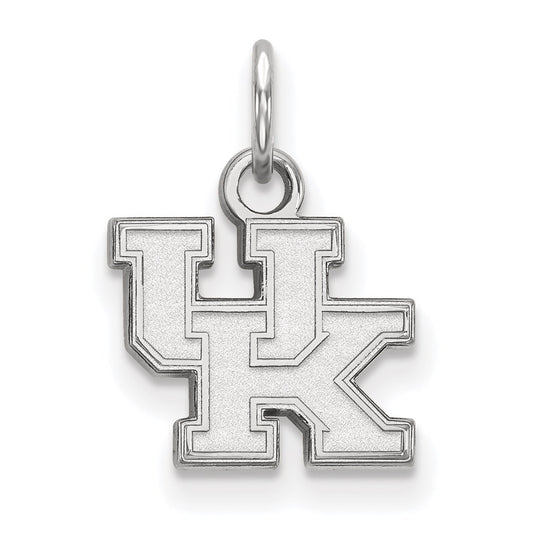 14K White Gold Logoart University Of Kentucky U K Extra Small Pendant