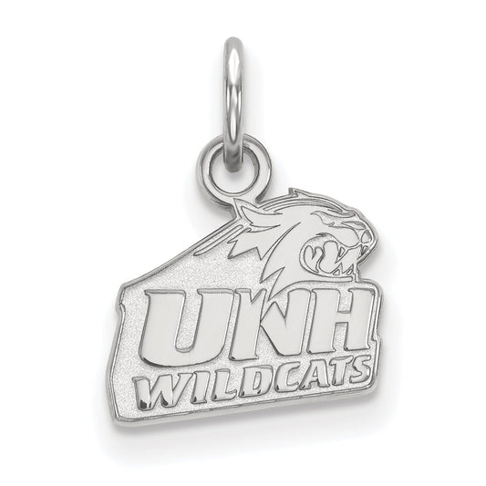Sterling Silver Rhodium Plated Logoart University Of New Hampshire Extra Small Pendant
