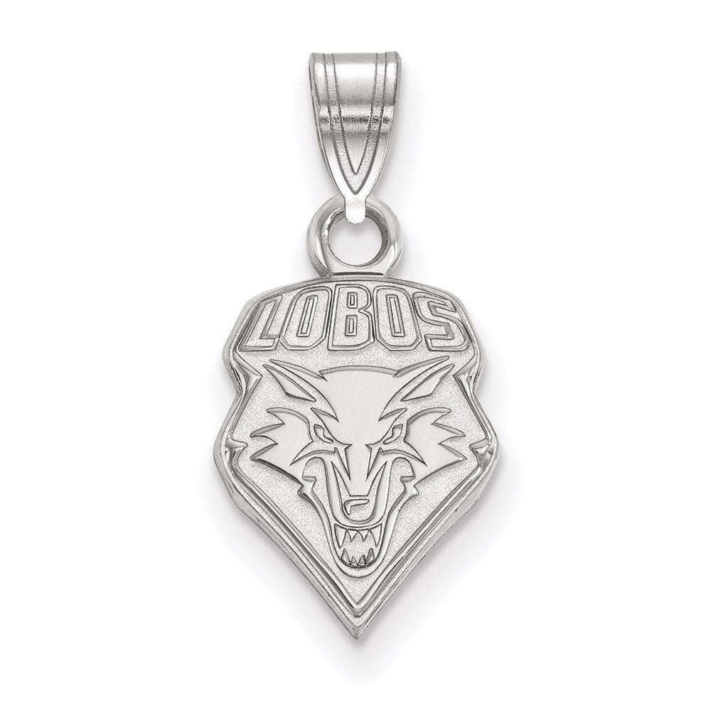 14K White Gold Logoart University Of New Mexico Lobos Small Pendant