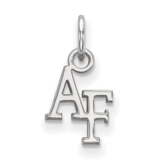 14K White Gold Logoart United States Air Force Academy A F Extra Small Pendant