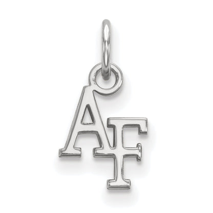 Sterling Silver Rhodium Plated Logoart United States Air Force Academy A F Extra Small Pendant