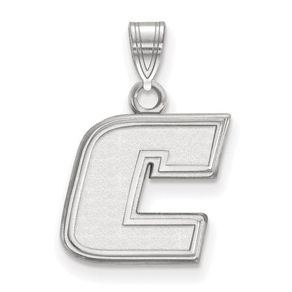 Sterling Silver Rhodium Plated Logoart University Of Tennessee At Chattanooga Letter C Small Pendant
