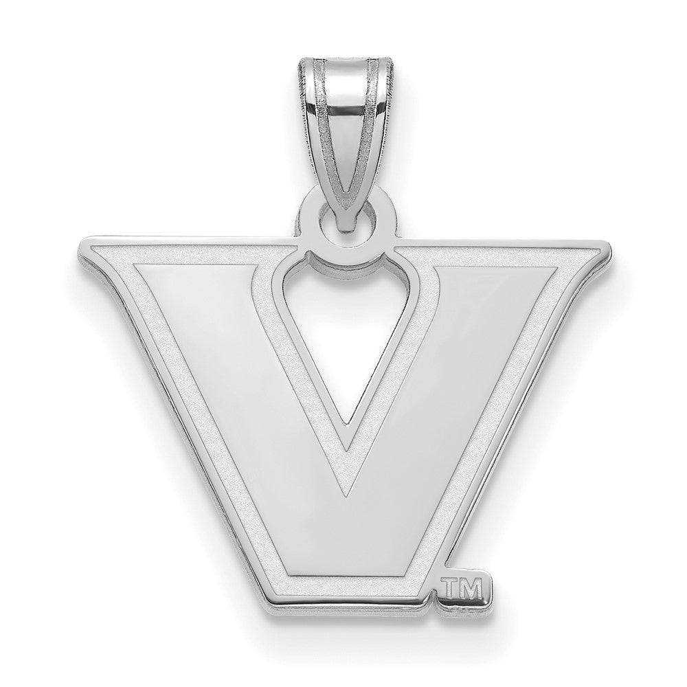 10K White Gold 10Kw Logoart Vanderbilt University Small Pendant