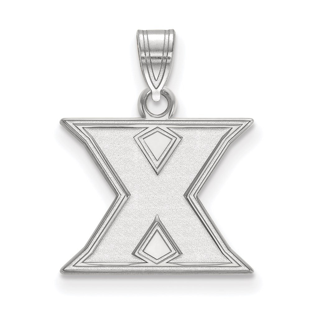 14K White Gold Logoart Xavier University Letter X Small Pendant