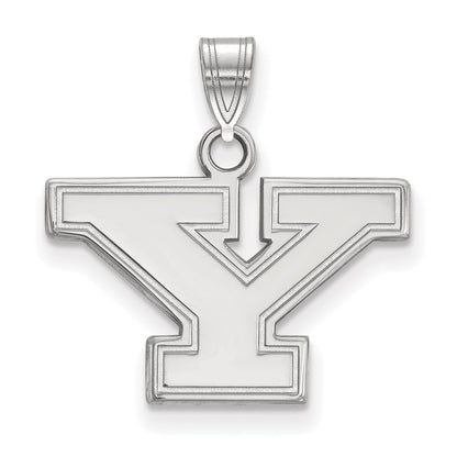 10K White Gold Logoart Youngstown State University Letter Y Small Pendant