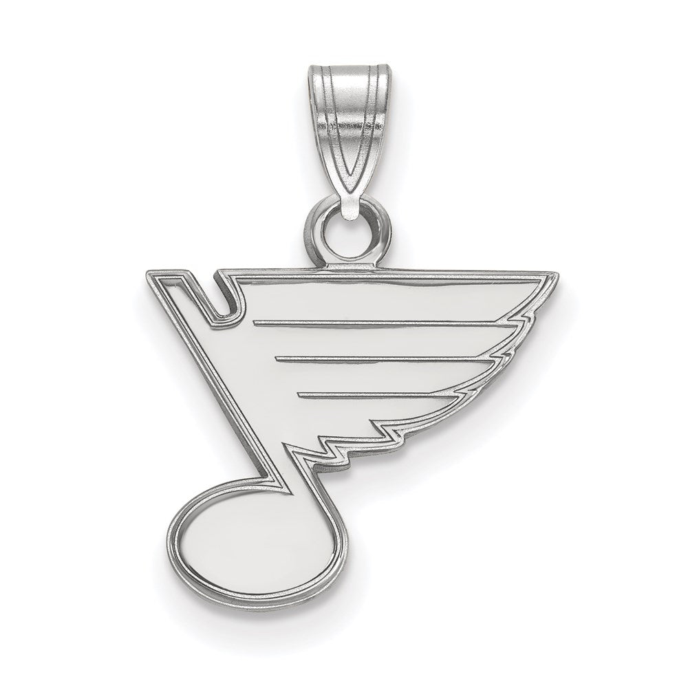 14K White Gold Nhl Logoart St. Louis Blues Small Pendant