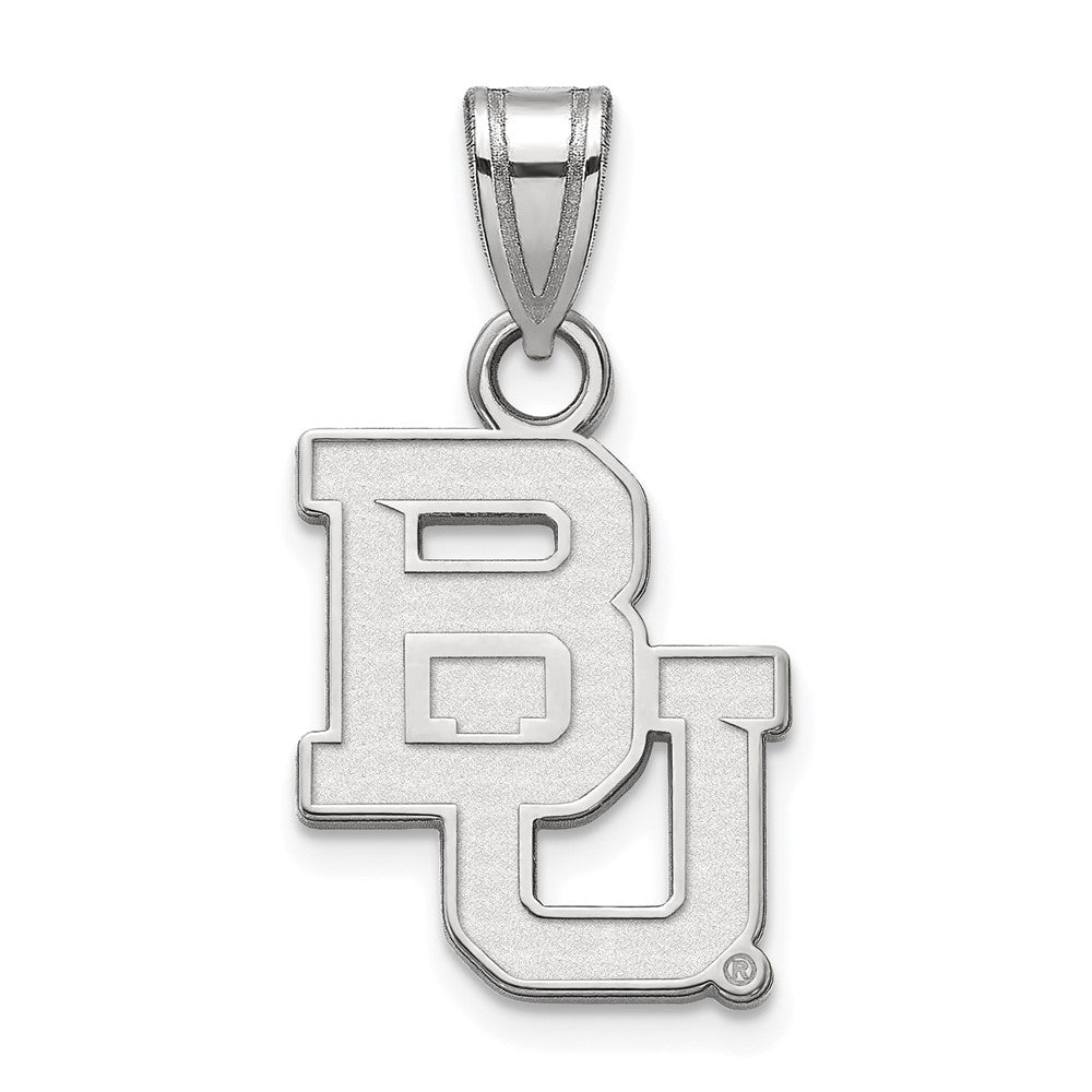 14K White Gold Logoart Baylor University Bears Small Pendant