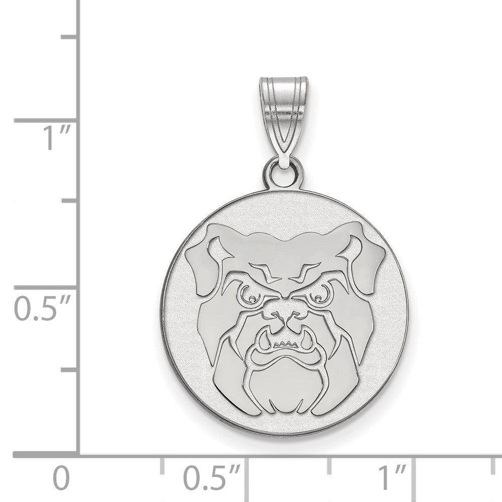 14K White Gold Logoart Butler University Bulldog Large Pendant