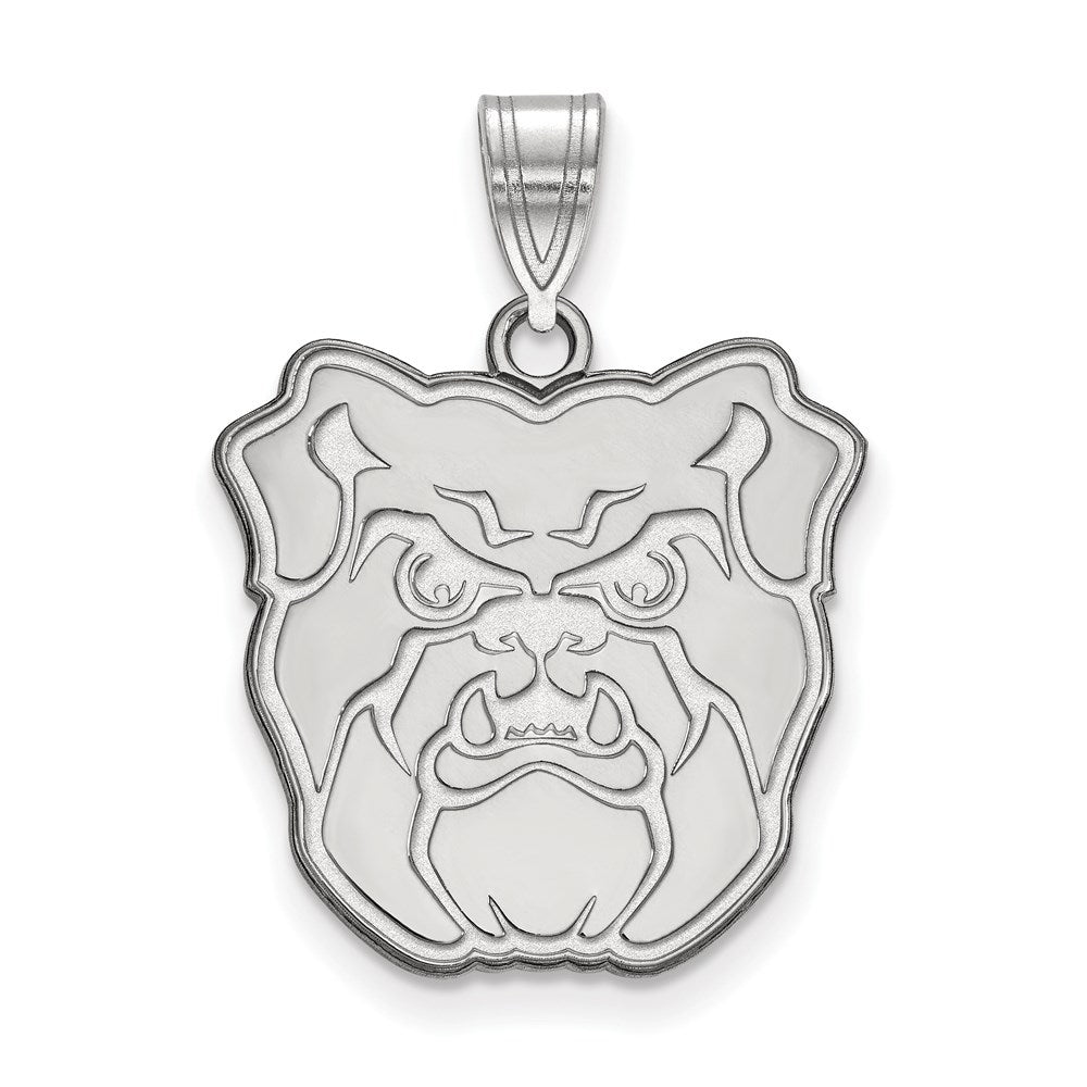 14K White Gold Logoart Butler University Bulldog Large Pendant