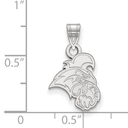 Sterling Silver Rhodium Plated Logoart Coastal Carolina University Chanticleer Small Pendant