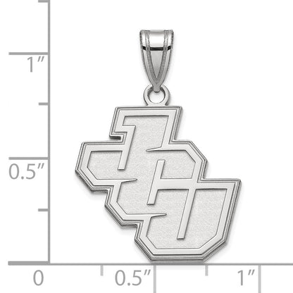 Sterling Silver Rhodium Plated Logoart John Carroll University Medium Pendant