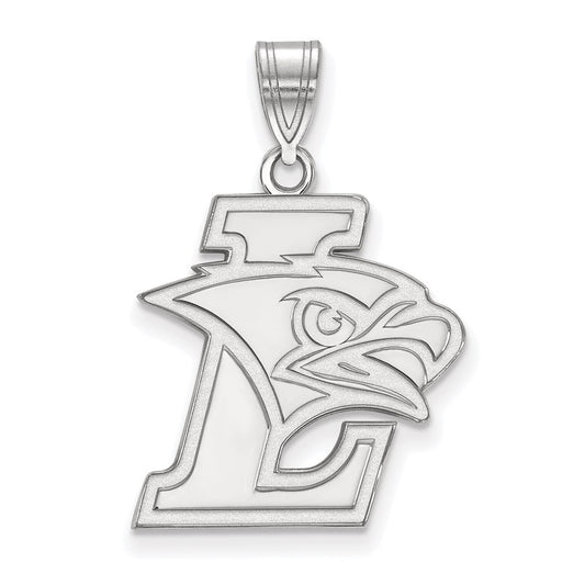 Sterling Silver Rhodium Plated Logoart Lehigh University Large Pendant