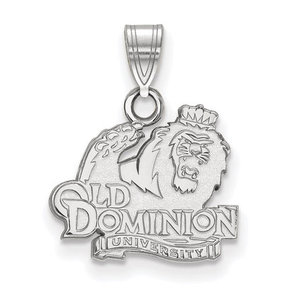 14K White Gold Logoart Old Dominion University Small Pendant