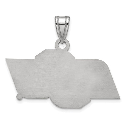 Sterling Silver Rhodium Plated Logoart Oklahoma State University O S U Small Pendant