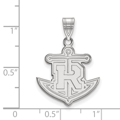 10K White Gold Logoart Rollins College Anchor Large Pendant
