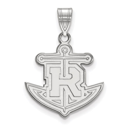 14K White Gold Logoart Rollins College Anchor Large Pendant