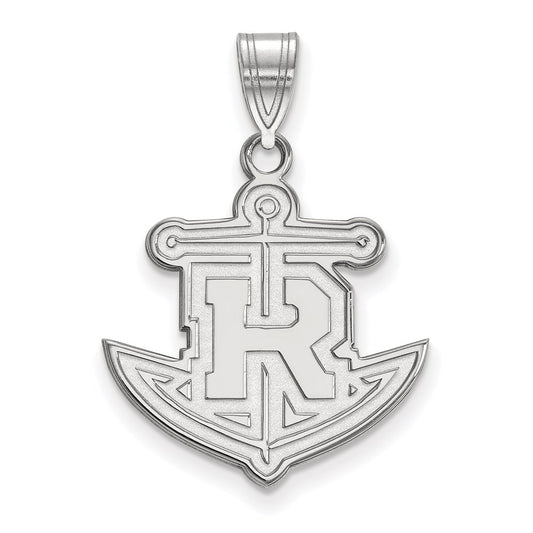 14K White Gold Logoart Rollins College Anchor Large Pendant