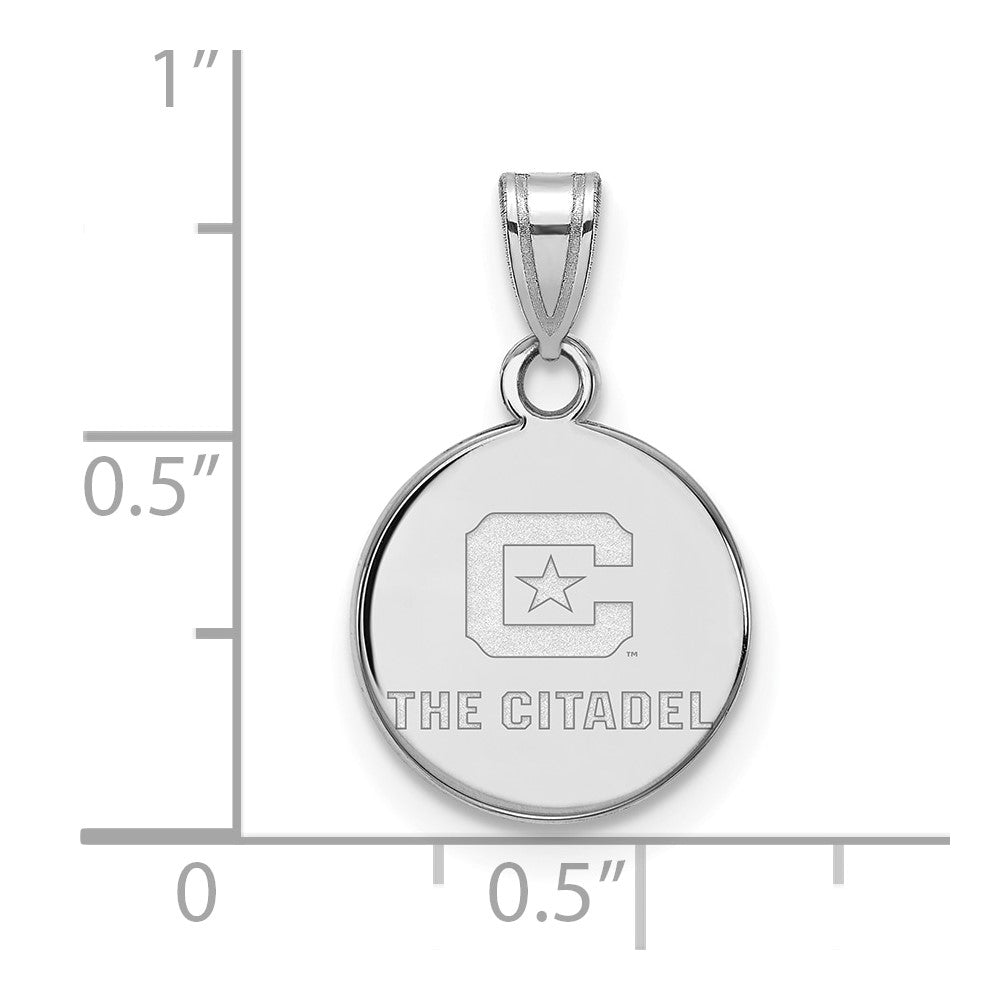 14K White Gold 14Kw Logoart The Citadel Small Pendant