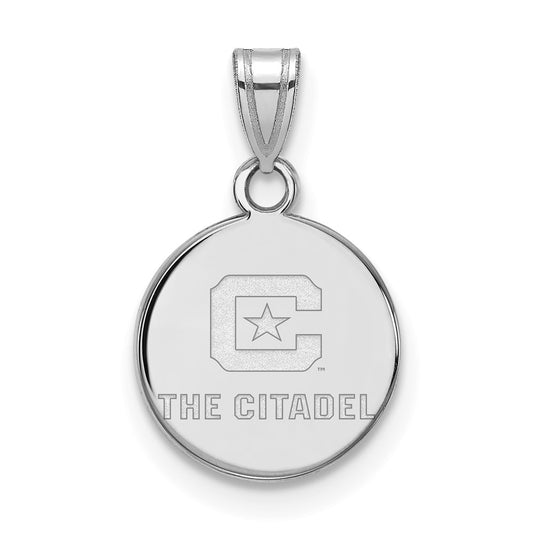 14K White Gold 14Kw Logoart The Citadel Small Pendant