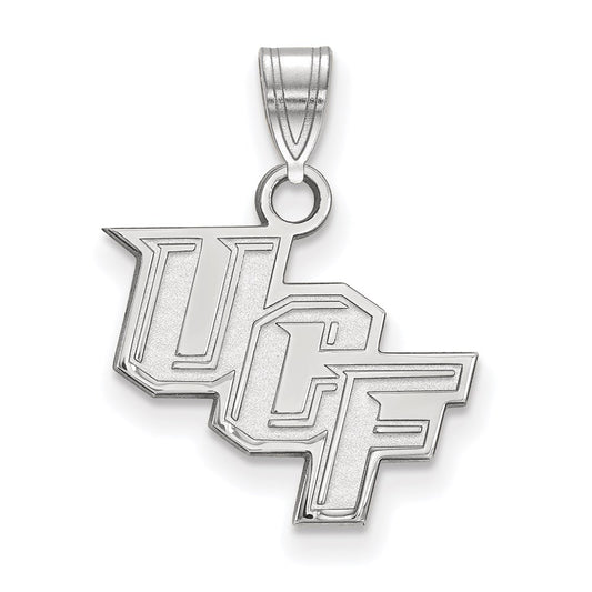 10K White Gold Logoart University Of Central Florida U C F Small Pendant