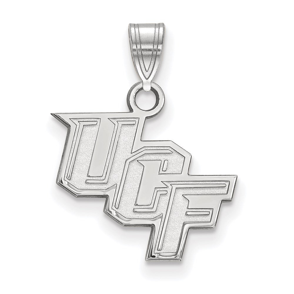 14K White Gold Logoart University Of Central Florida U C F Small Pendant