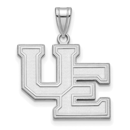 10K White Gold Logoart University Of Evansville Purple Aces Large Pendant