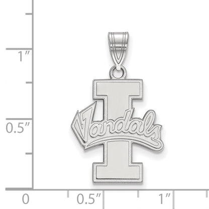 14K White Gold Logoart University Of Idaho Vandals Large Pendant