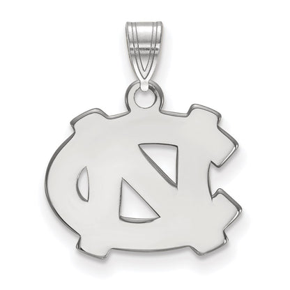 10K White Gold Logoart University Of North Carolina N C Small Pendant