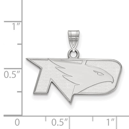 Sterling Silver Rhodium Plated Logoart University Of North Dakota Small Pendant