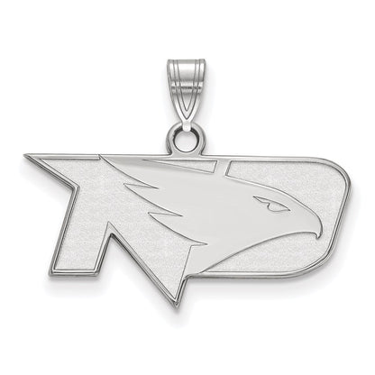 Sterling Silver Rhodium Plated Logoart University Of North Dakota Small Pendant